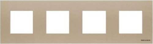 Рамка универсальная ABB Niessen Zenit 4-м. 8 мод. N2274 CV шампань картинка